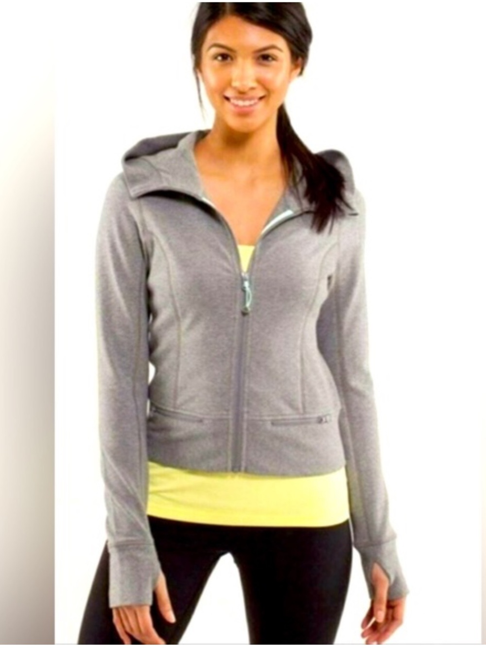 Lululemon Throw On Me Grey Hoodie Size 8